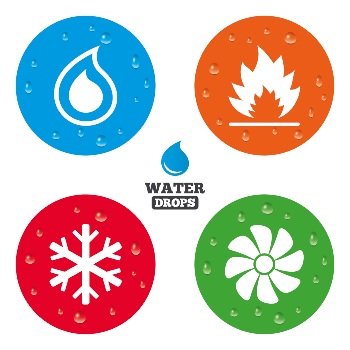 Illustration Of Water Droplets